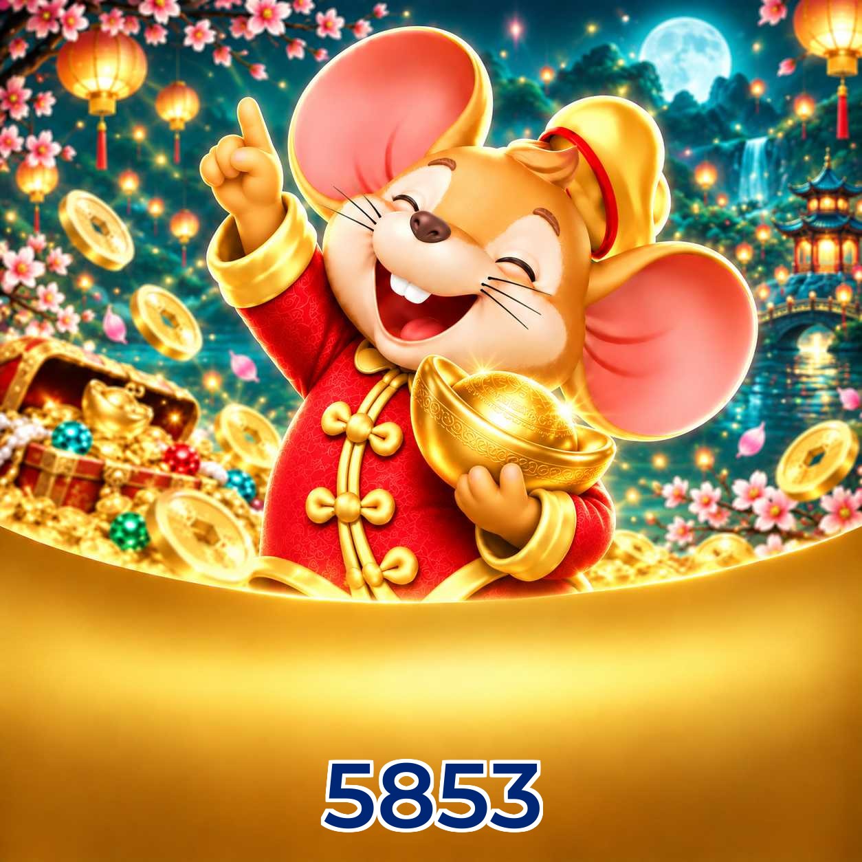 Catálogo de slots da 5853 com RTP médio de 96,52%